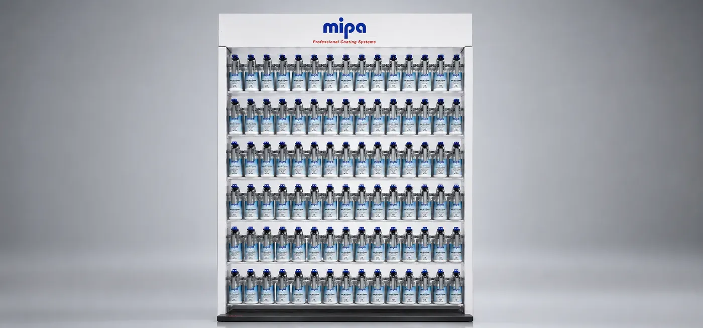 Rack du système de mélange Mipa WBC avec bases à l'eau